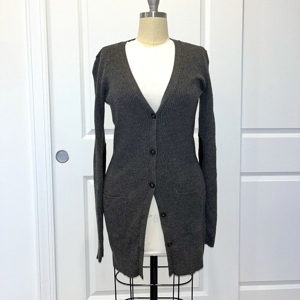 Ralph Lauren Grey Merino Cardigan Duster Women M-L